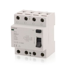 FI-Schutzschalter Fehlerstromschutzschalter RCCB Typ A 25A 4-Pole 300mA