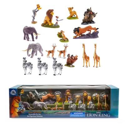 Disney Store Der König der Löwen Mega 19 Teile Mega Figur Spielset Baby Simba Mufasa