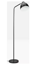Home Morlie Floor Lamp E27 Matt Black For Living Room Bedroom Metal Reading Lamp