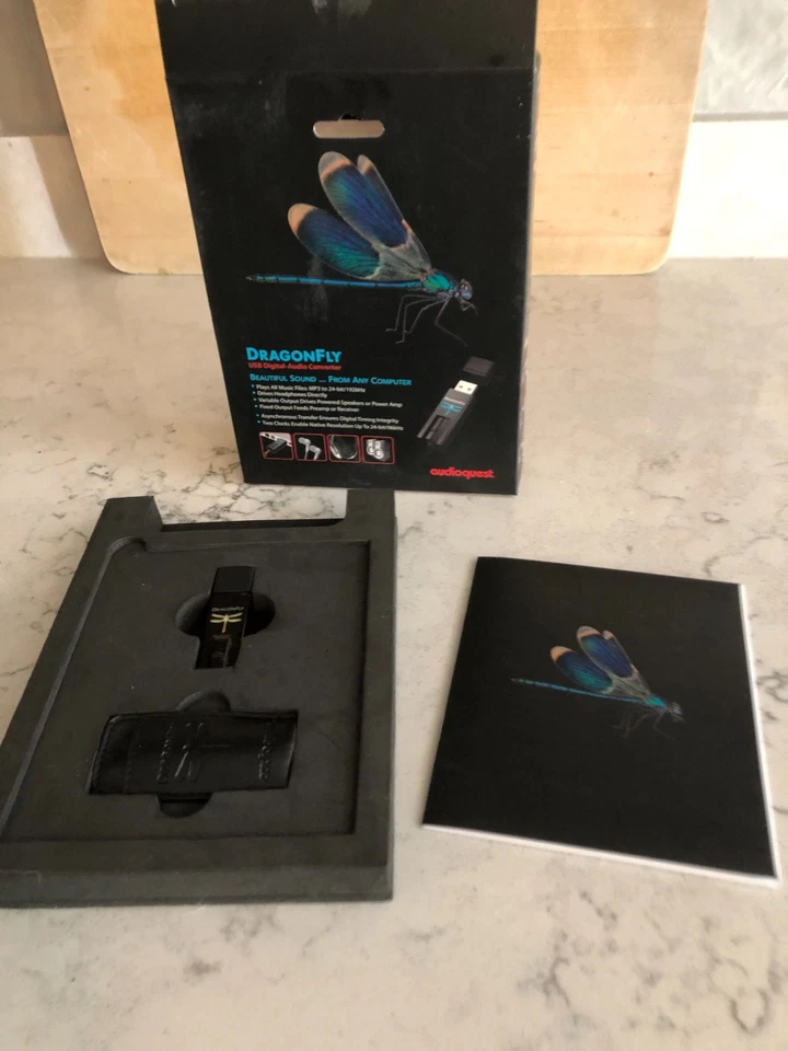 AudioQuest DragonFly DAC USB Digital Audio Converter (Schwarz)