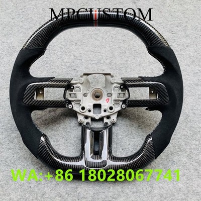 Carbon Fiber Steering Wheel Fit For Ford Mustang EcoBoost/GT/Shelby GT350/GT350R