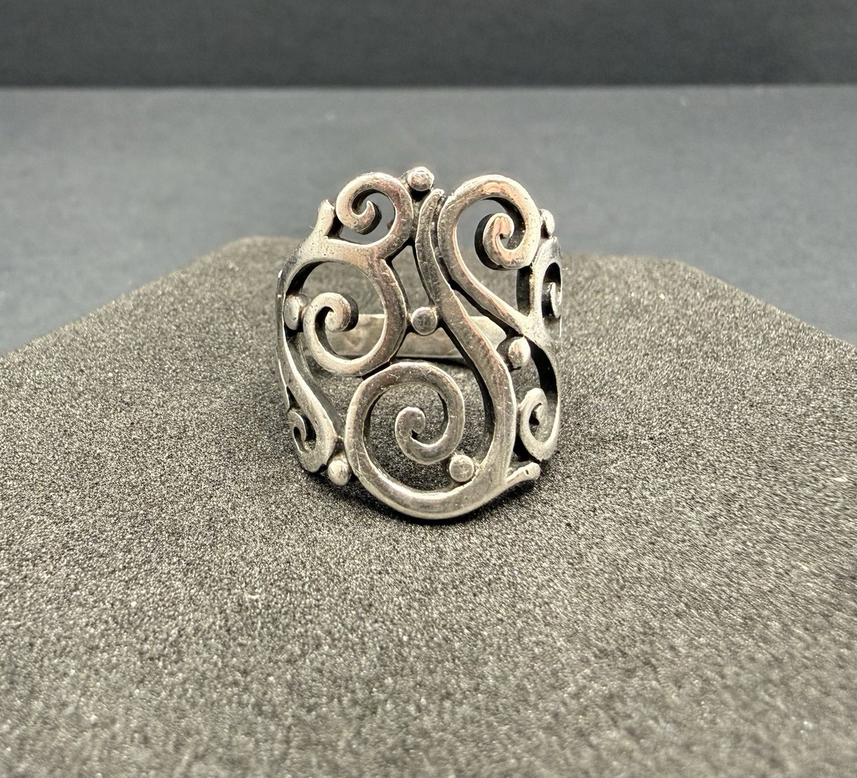 James Avery Retired Sterling Silver Open Sorrento Ring Size 7 | eBay