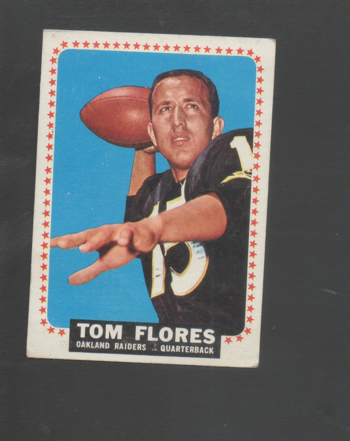 1964 Topps Football Card #139 Tom Flores-Oakland Raiders  Ex Card