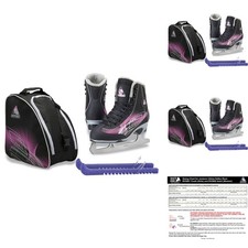 Jackson Ultima Rave RV2001 Girl's Ice Skates Black/Purple Toddler 10