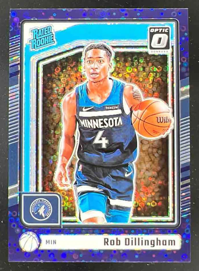 2024 Donruss Optic Rated Rookie Fast Break Purple #259 Rob Dillingham RC /99