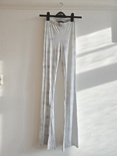 Women's Tall Long Flared Stretchy Trousers Size S Small Hippy Boho