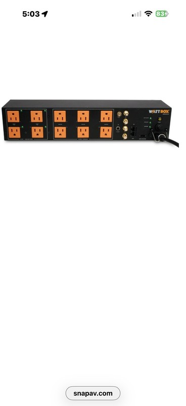 WattBox WB-600-VCE-10 Power Conditioner Chassis Coax and Ethernet 10 Outlet New