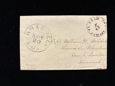 GA THOMASVILLE CONFEDERATE COVER #82XU2 POSTMASTER PROVISIONAL