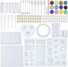 DIY Jewelry Casting Molds Tools Set Resin Art Craft White Set 229 Pieces