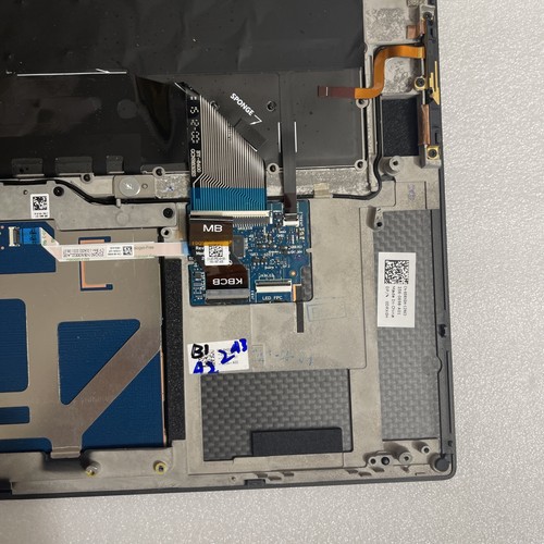 Genuine Dell XPS 15 9500 Touchpad Palmrest Keyboard Assembly 08NGH 06JV4G SO T7 - Picture 9 of 13
