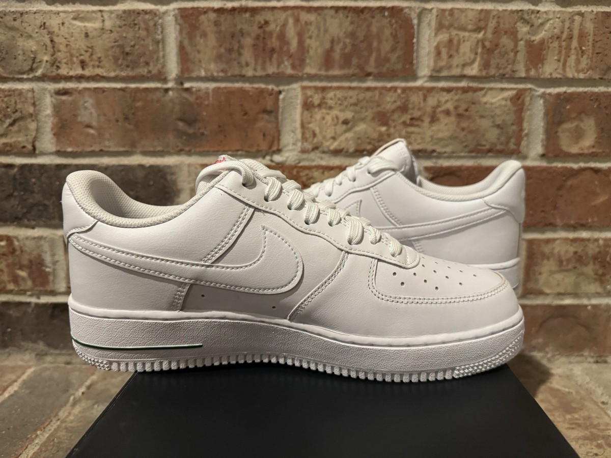 New 10 Nike Air Force 1 '07 LX Low Red Rose White Bag CU6312-100
