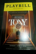 79th Tony Awards Playbill   Radio City Music Hall June 7, 2026   Hosted By Pink 