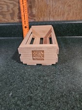 Napa Valley 12 Cassette Tape Holder Wooden Storage Crate