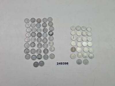 Mixed lot penny coins GDR different years 40s 50s 60s collector #249398