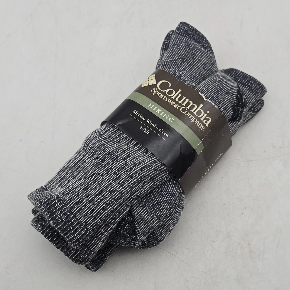 Columbia Falmouth II Lana Merino Senderismo Calcetines 2 Pares Gris Hombre 5-8 Mujer 5.5-8.5 Foto 2 de 4