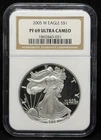 NGC PF69 Ultra Cameo 2005 American Silver Eagle One Dollar Silver Coin -021