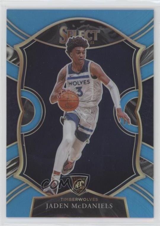 2020 Panini Select Concourse Light Blue Prizm 135/299 Jaden McDaniels #88 0j5i
