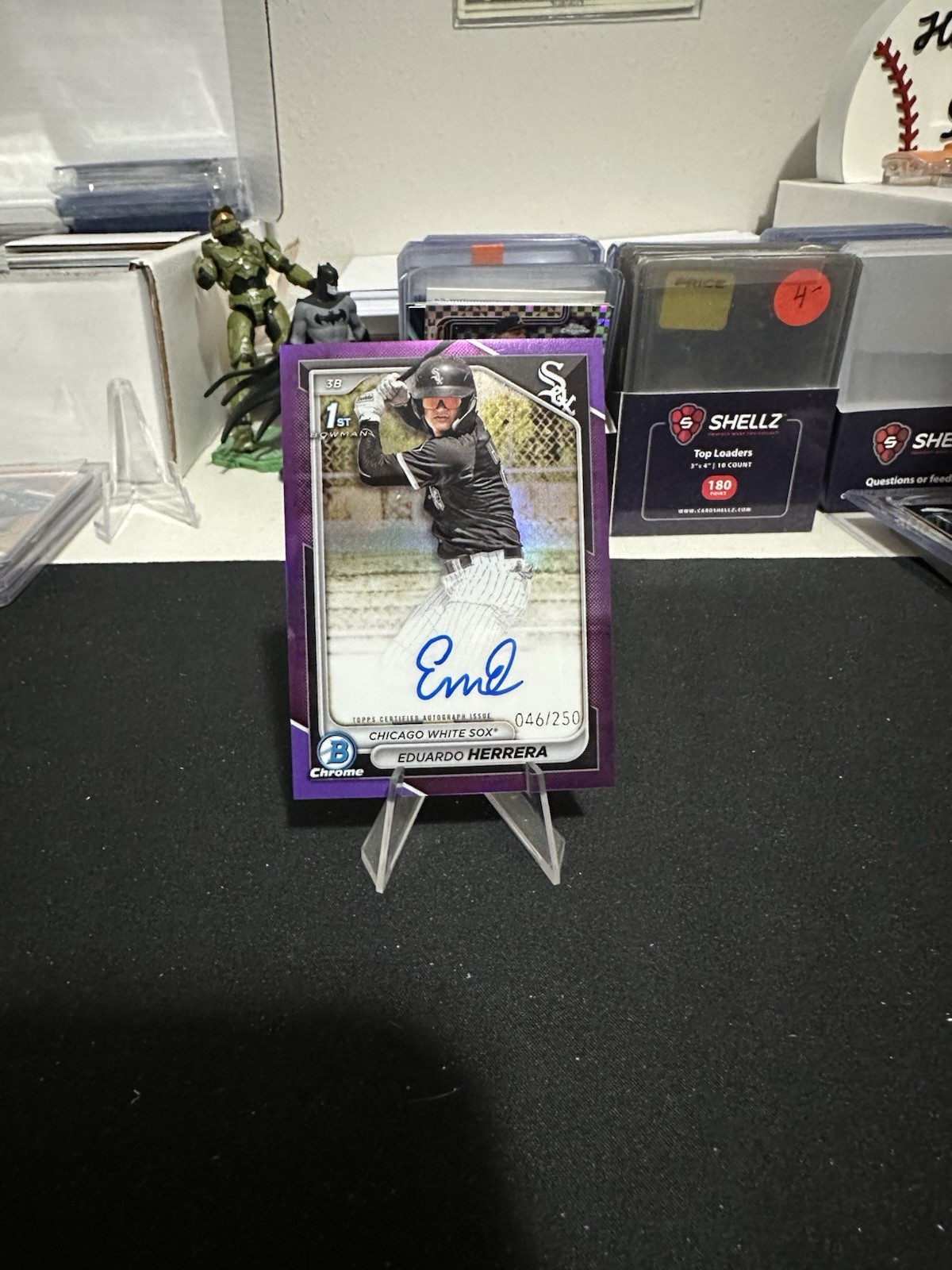2024 Bowman Chrome Eduardo Herrera Auto Purple Refractor 1st #’d/250