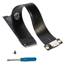 M.2 NVMe PCIe 4.0 to OCuLink SFF-8611 Adapter for U.3SSD64Gbps 15cm FPC Boards