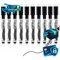 Whiteboard Marker 10 StüCk Abwischbar Magnetisch Schwarz Dry Erase Stifte 11,3Cm