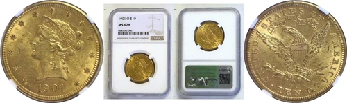 1901-O $10 Liberty Gold NGC MS-62+