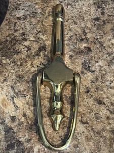 Solid Brass Front Door Knocker Vintage Traditional - 8”