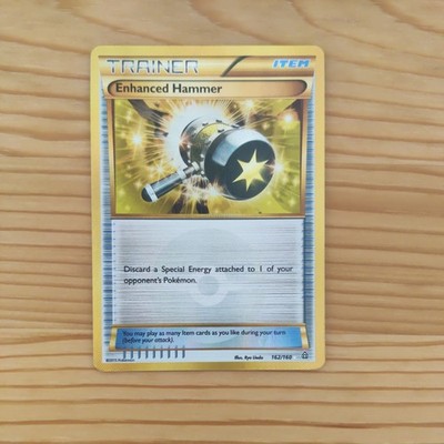 Pokemon Enhanced Hammer 162/160 XY Primal Clash Secret Rare Gold 2015 Spezial