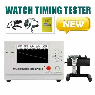 No.1900 Weishi Timegrapher Mechanical Watch Timing Machine Multifunction US Plug