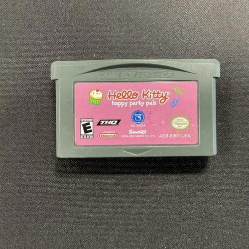 GBA Hello Kitty: Happy Party Pals Game Boy Advance Nintendo GBA Authentic Tested