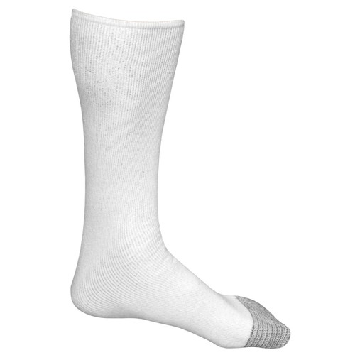 Fruit of the Loom Mens 6 Pack Over the Calf Tube Socks White Sock Size:10-13/