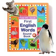English Words Sound Book for Toddlers 3-6  470 Words  Phonics Learning Toy...
