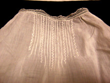  1 Antique/1900-30 Embroidered Lace White Cotton Batiste Baby Christening Gown