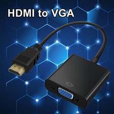 HDMI Male to VGA Female Video Cable Converter Adapter For PC Monitor 4K 3.0