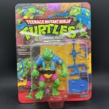Vintage TMNT Ninja Turtles Genghis Frog 1989 Playmates Action Figure Sealed