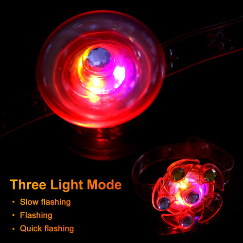 12 Pack LED Light up Bracelet , Party Favors for 4-8 8-12, Glow in The Dark B... - Picture 4 of 9