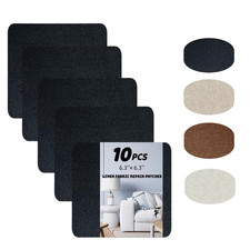 10-Pack Couch Patch Repair Fabric,Self-Adhesive Microfiber Patches,Quick Fix Sof