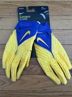 Nike NFL Aaron Donald Rams #99 PE Superbad 6 Football Gloves Blue Size 2XL New