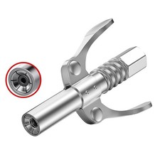 High Pressure Grease Gun Coupler Dual Handle Lock-On Head for Truck Tractor