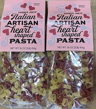 Trader Joe's Italian Artisan Heart Shaped Pasta,  16 Oz X2, 10/27
