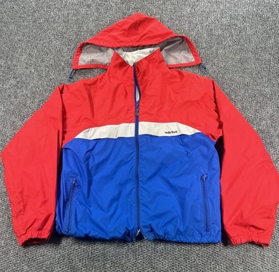 MHelly Hansen Helly Jacket Mens Medium Red Tech Hooded Waterproof Sailing