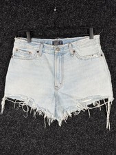 Abercrombie  Fitch Annie High Rise Cutoff Denim Shorts Size 29/8