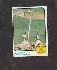 1973 Topps MLB # 204 A s Make It Two Straight