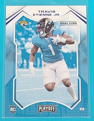 2021 Panini Playoff Goal Line #212 Travis Etienne Jr. Jaguars FOOTBALL Card V7