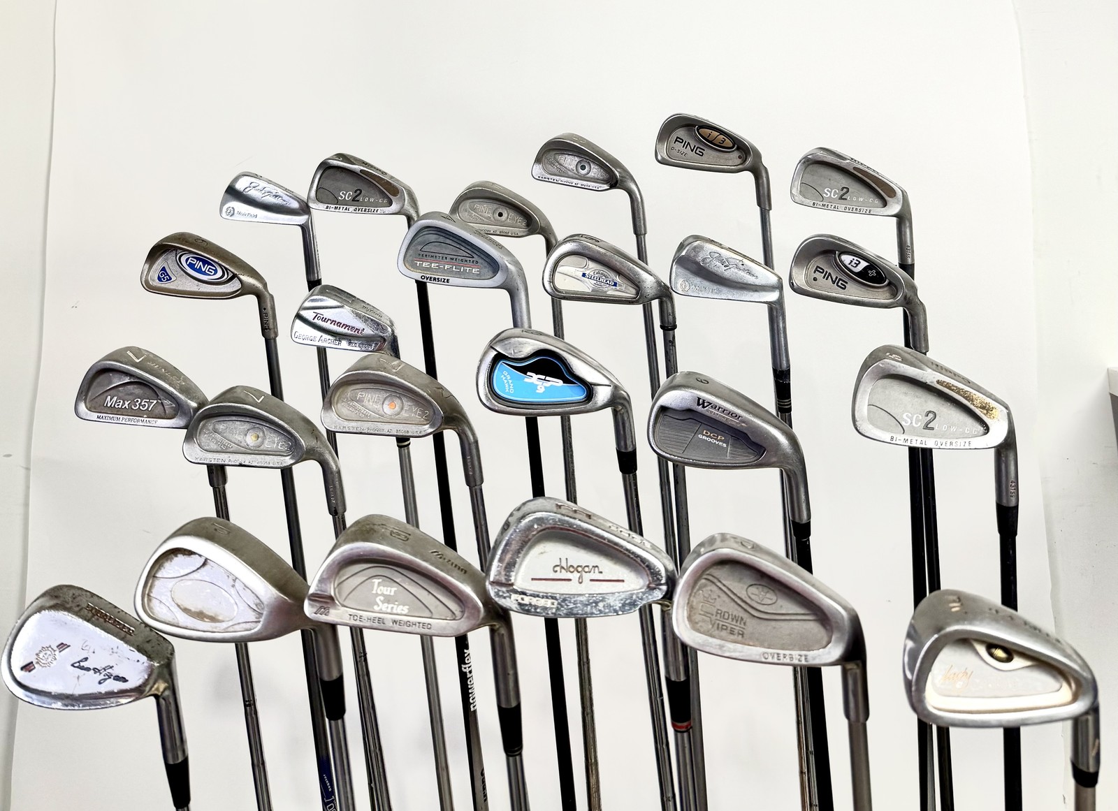Wholesale Lot of 24 Golf Clubs - Right Handed - Assorted Irons and Wedges