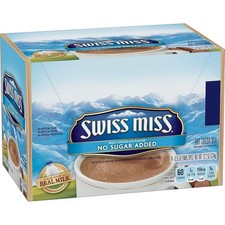 Swiss Miss No Sugar Added Hot Cocoa Mix, Made with , Milk Chocolate Flavor, 2...