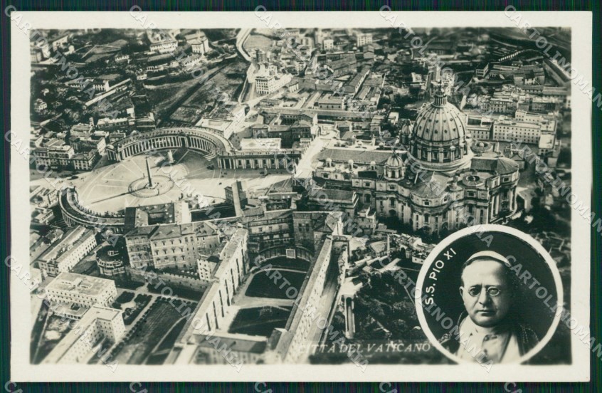 Roma Città del Vaticano Papa Pio XI Foto cartolina MT2501