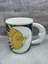 Tazza da tè caffè Vitromaster Galaxy Sun Moon & Stars manico luna celeste 14 oz