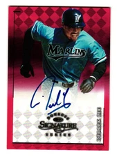 1998 Donruss Signature Series DERREK LEE Autograph /3100 Florida Marlines Cubs
