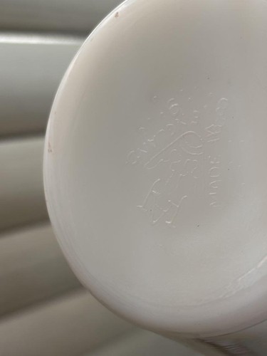 Old Pyrex Cup Saucer Set 2-Piece Of Pair Greek Pattern - Picture 8 of 8
