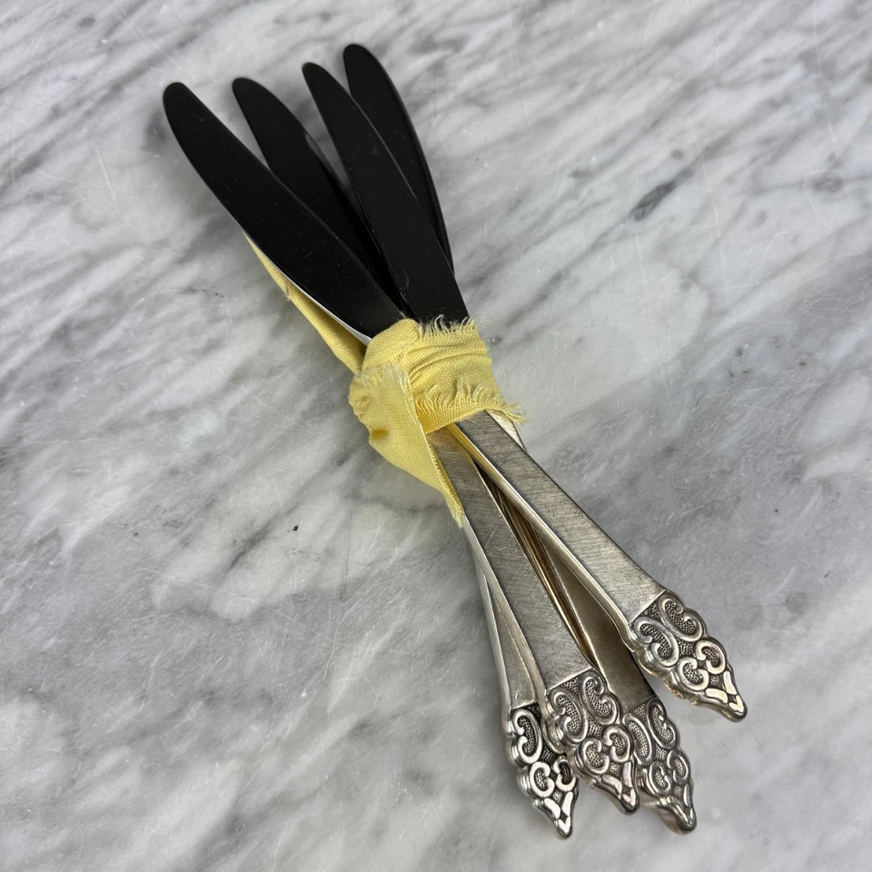 Juego de colección para 4 cubiertos internacionales con incrustaciones de plata profunda 30 piezas como nuevos Foto 4 de 4